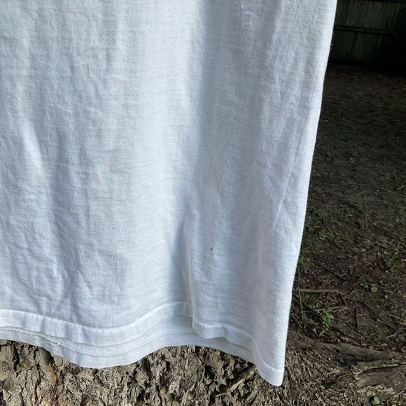 Authentic 90s Guess Jeans Single Stitch Spell Out Logo Tee Shirt Size Medium - Picture 7 of 8